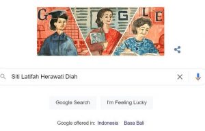 Sosok Tokoh PERS di Indonesia Siti Latifah Herawati Diah muncul di Google Doodle