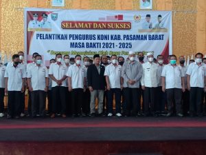 KONI Kabupaten Pasaman Barat Massa Jabatan 2021-2025 Resmi Dilantik dan Dikukuhkan