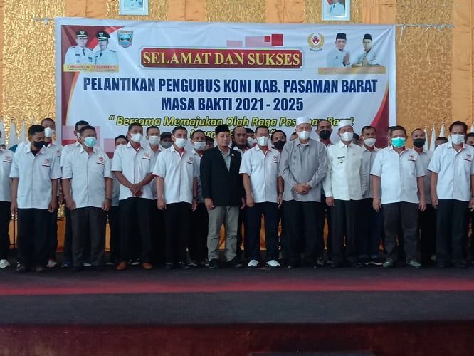 KONI Kabupaten Pasaman Barat Massa Jabatan 2021-2025 Resmi Dilantik dan Dikukuhkan - salingka media