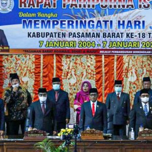 Paripurna DPRD Pasbar Peringati HUT Pasbar Ke-18