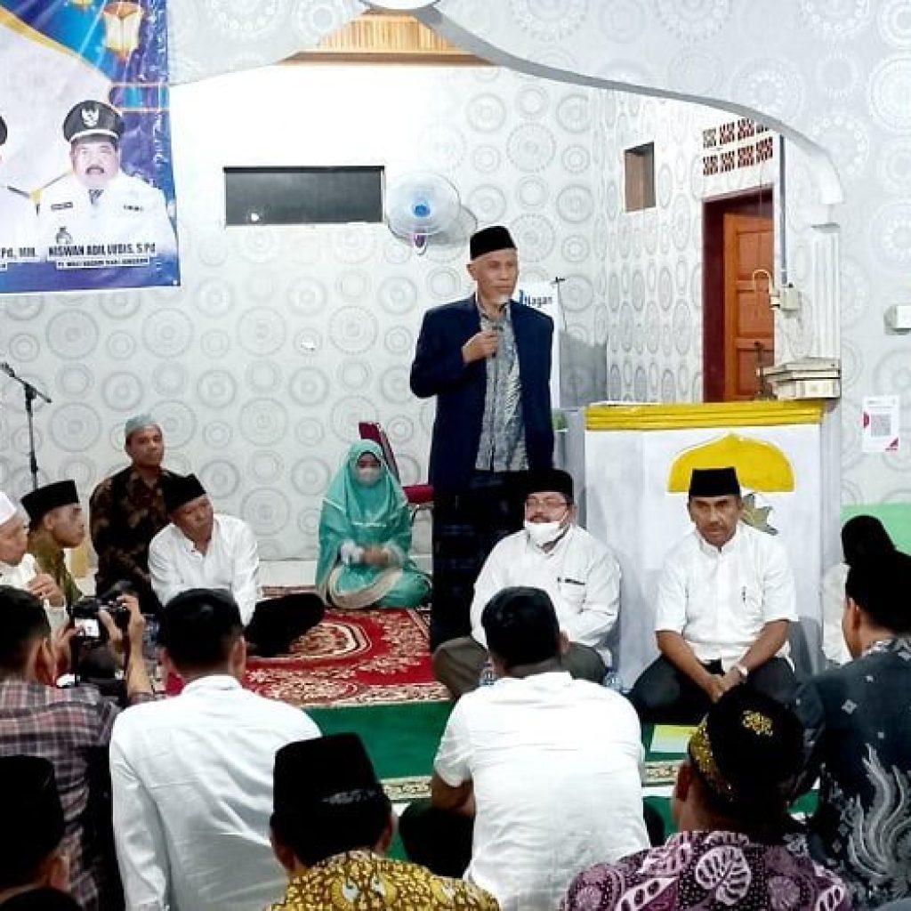 Safari Ramadhan di Rabi Jonggor Pasbar, Gubernur Mahyeldi Tampung Permintaan Masyarkat