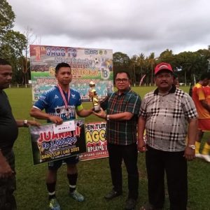 Wakil Ketua DPRD Pasbar Endra Yama Putra Hadiri Penutupan Turnamen Sepakbola Sago Cup I 2022 di Kinali