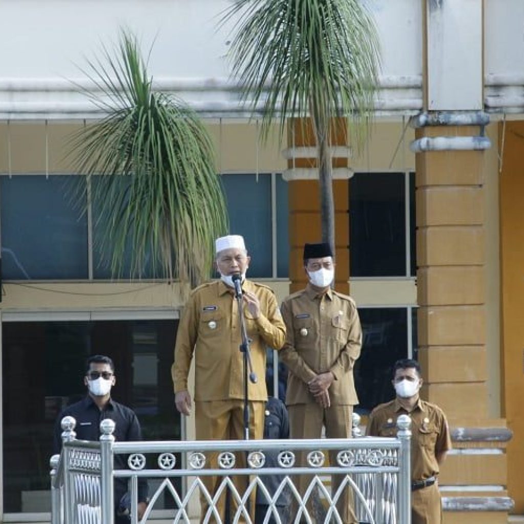Apel Perdana Pasca Cuti Lebaran, Hamsuardi Lakukan Evaluasi dan Semangat Dalam Bekerja