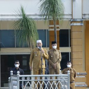 Apel Perdana Pasca Cuti Lebaran, Hamsuardi : Lakukan Evaluasi dan Semangat Dalam Bekerja