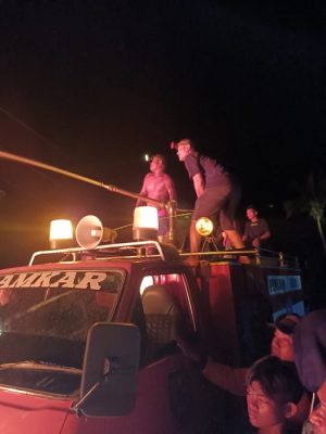 Kebakaran di Gudang Tempat Penyimpanan Minyak Bagi Nelayan dan Masyarakat di Kec. Panai Hilir