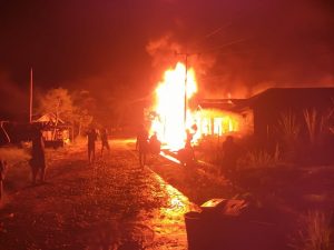 Kebakaran di Gudang Tempat Penyimpanan Minyak Bagi Nelayan dan Masyarakat di Kec. Panai Hilir