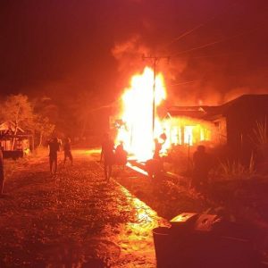 Kebakaran di Gudang Tempat Penyimpanan Minyak Bagi Nelayan dan Masyarakat di Kec. Panai Hilir