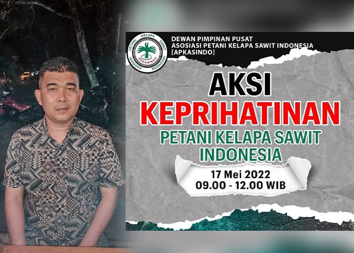 Ketua Apkasindo Pasaman Barat Syafridal Melakukan Aksi Damai Meminta Bupati Menyurati Presiden Terkait dengan Anjloknya Harga TBS