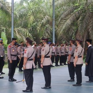 Sejumlah Kapolsek Mengalami Rotasi, Kapolres Pasaman Barat Pimpin Upacara Sertijab