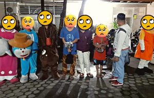 Anjal Dan Badut Diamankan Satpol PP