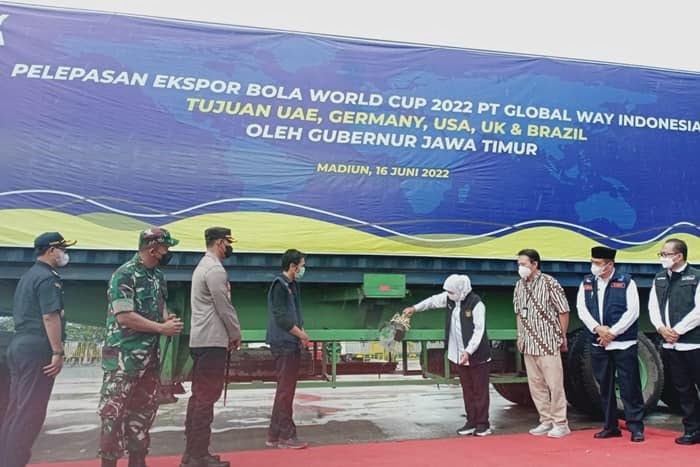 Pelepasan Ekspor 50.000 Bola Untuk Piala Dunia 2022 - salingka media