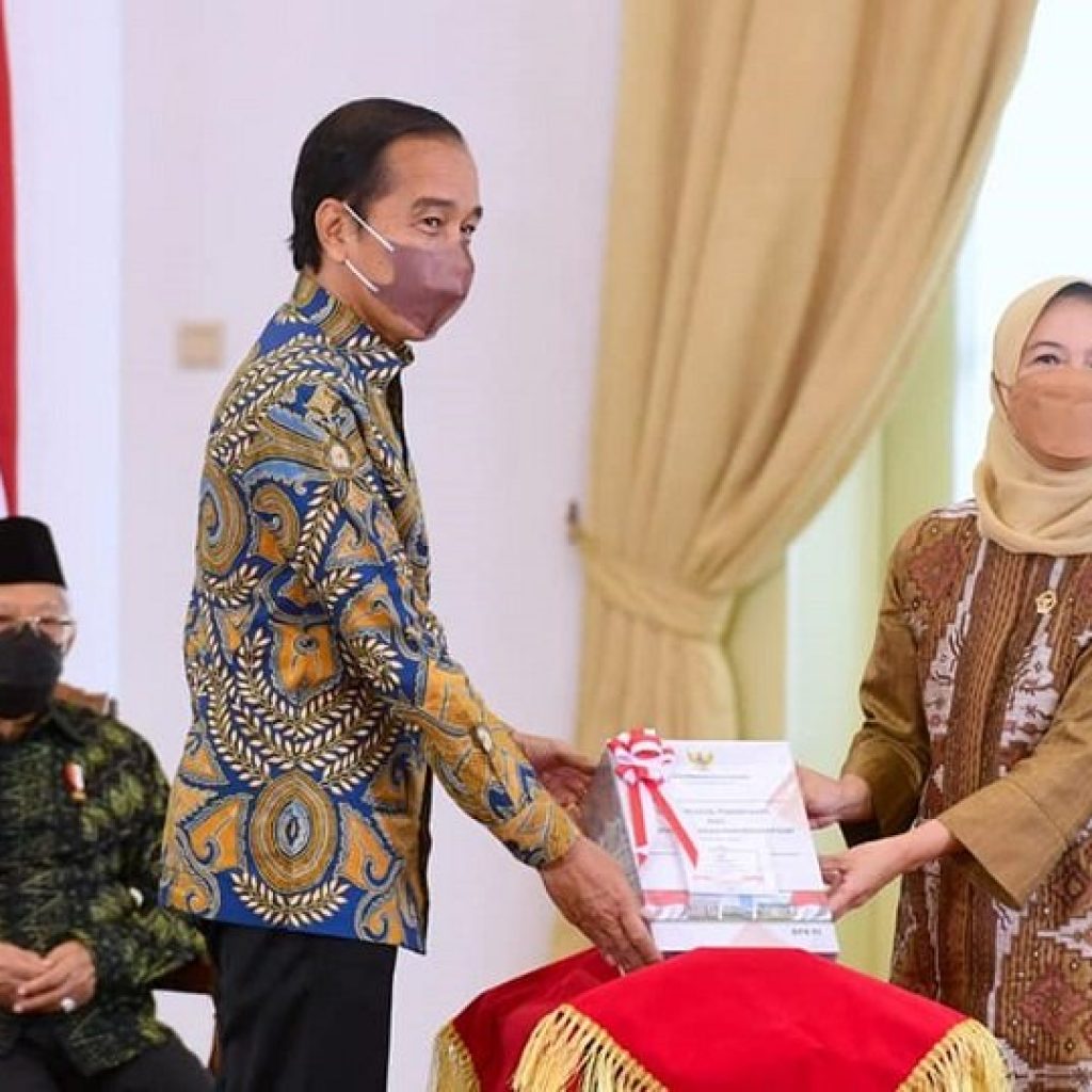 Presiden RI Joko Widodo Menyampaikan Rasa Syukurnya “WTP ini merupakan pencapaian yang baik di tahun yang sangat berat di 2021”
