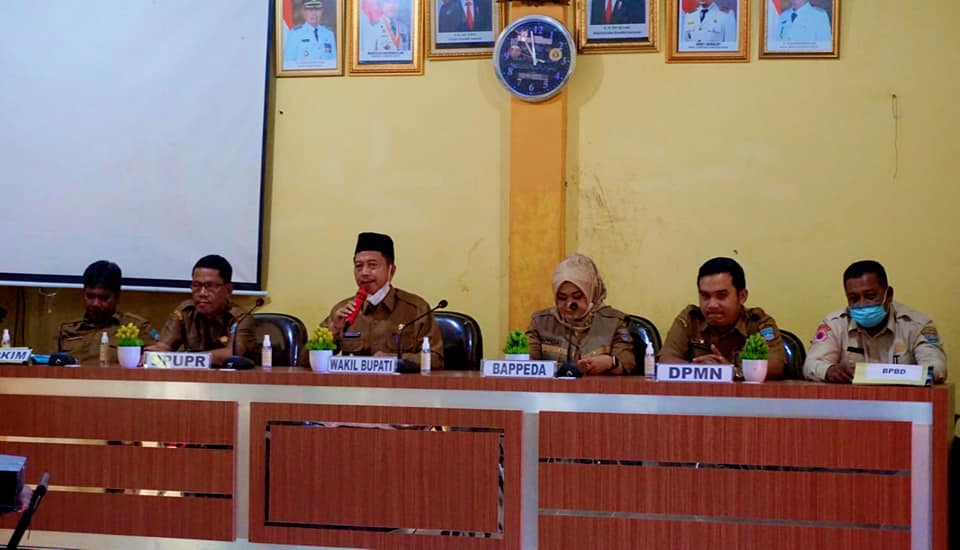 RAKOR Percepatan Data Kerusakan Rumah Pasca Gempa Pasbar, Wabup Risnawanto Beri Tenggang Waktu 3 Hari