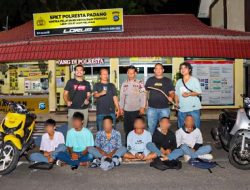 6 Orang Pelajar yang Diduga Pelaku Tawuran di Depan SMK 1 Kota Padang Di Ringkus Tim Klewang