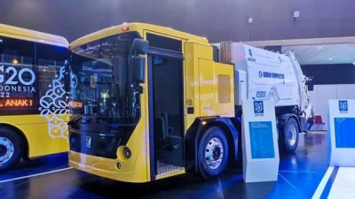 PT. Mobil anak Bangsa merilis Truk Sampah Listrik canggih Buatan Indonesia
