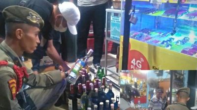 Puluhan Minuman Beralkohol Golongan B diamankan Satpol PP Padang dari Tiga Lokasi