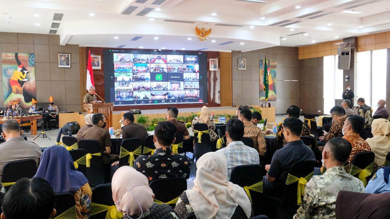 Rakor dan Sosialisasi E-BERPADU di Polda Sumbar