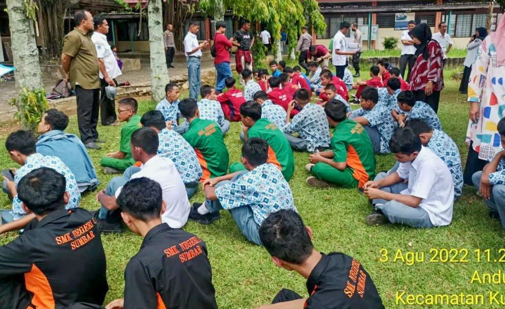 47 Pelajar Bolos Duduk di Warung, Berhasil diamankan Satpol PP Padang dan Pihak Kepolisian