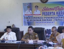 Pemkab Pasbar Gelar Rapat Koordinasi Penanggulangan Kemiskinan Daerah