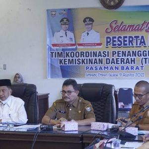 Pemkab Pasbar Gelar Rapat Koordinasi Penanggulangan Kemiskinan Daerah