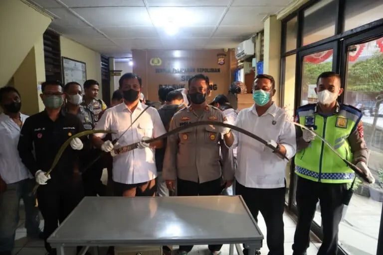 Polsek Serang Polresta Serkot Gagalkan Aksi Tawuran Pelajar di Kota Serang
