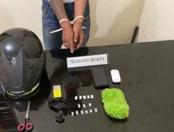 Coba Kelabui Petugas, Bandar Sabu Di Agam Ini Simpan BB Di Dalam Helm