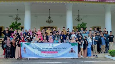 Gubernur Mahyeldi Melepas 45 orang Mahasiswa asal Sumbar ke lima negara, Turki, Tiongkok, Yaman, India dan Mesir