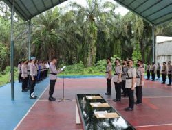 Kasat Reskrim dan Dua Kapolsek Dimutasi, Kapolres Pasaman Barat Pimpin Upacara Sertijab Dengan Khidmat