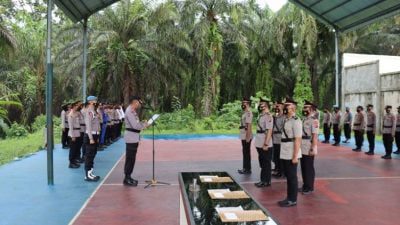 Kasat Reskrim dan Dua Kapolsek Dimutasi, Kapolres Pasaman Barat Pimpin Upacara Sertijab Dengan Khidmat