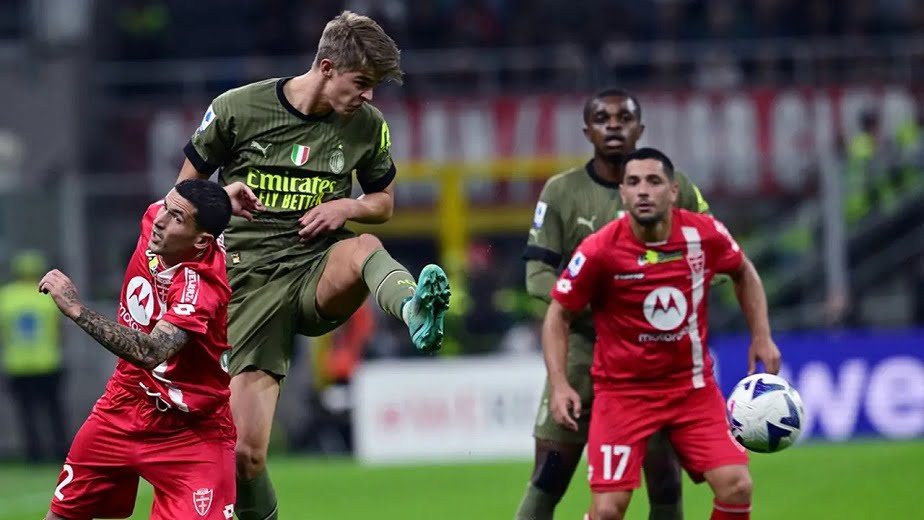 AC Milan Menang Telak 4- 1 Atas Monza di Giornata Ke- 11 Liga Italia