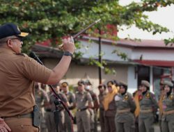 Kembali ke Kesatuan, Sekda Andree Algamar Komandoi Pasukan Penegak Perda Kota Padang