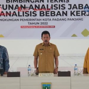 Kembangkan Aplikasi Pengisian Analisa dan Evaluasi Jabatan Online (Palito) Pemko Gelar Bimtek Anjab dan ABK