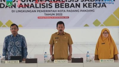 Kembangkan Aplikasi Pengisian Analisa dan Evaluasi Jabatan Online (Palito) Pemko Gelar Bimtek Anjab dan ABK
