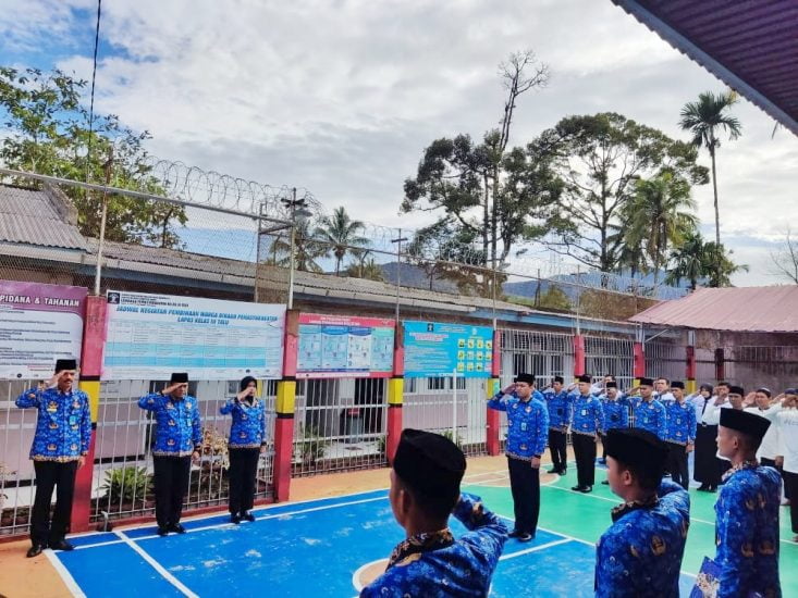 Lapas kelas III Talu Peringati hari kesaktian pancasila secara khidmat