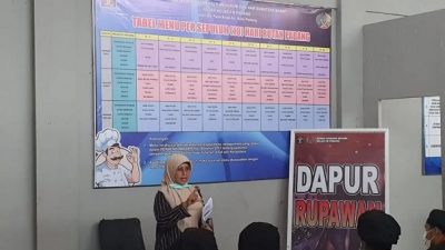 Pastikan Bersih, Sehat, dan Higenis, Dapur Rutan Padang Ikuti Penyuluhan Dinkes Kota Padang