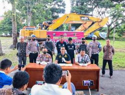 Satuan Reserse Kriminal Polres Pasaman Barat Gelar Press Release Ungkap Tindak Pidana Ilegal Mining