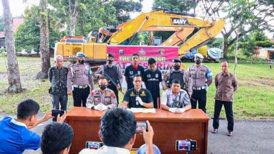 Satuan Reserse Kriminal Polres Pasaman Barat Gelar Press Release Ungkap Tindak Pidana Ilegal Mining