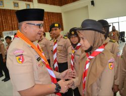 Sekda Andree Resmi Buka Muscab Gerakan Pramuka Kota Padang 2022