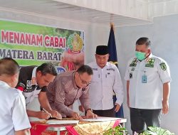 Dukung Terhadap Ketahanan Pangan Nasional yang Mengalami Inflasi, Kantor Wilayah Kementrian Hukum dan HAM Sumatera Barat Mengadakan Pencanangan Menanam Cabai