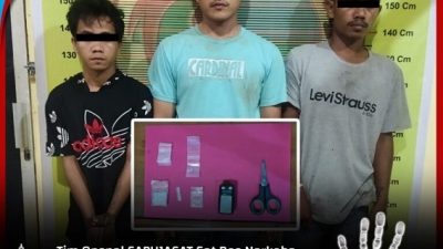 Tim Opsnal “Sapu Jagat” Sat Resnarkoba Polres Pessel Berhasil Ciduk 3 Pelaku Barang Haram Jenis Shabu Masih di Pancung Soal
