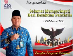Lapas kelas III Talu Peringati hari kesaktian pancasila secara khidmat