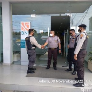 Antisipasi Kriminalitas Pada Objek Vital, Tim Patroli Sat Samapta Polres Pasaman Barat Kunjungi Sejumlah Kantor Bank