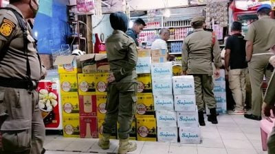 Diduga Dijual Bebas, Belasan Minol, Diamankan Satpol PP Kota Padang