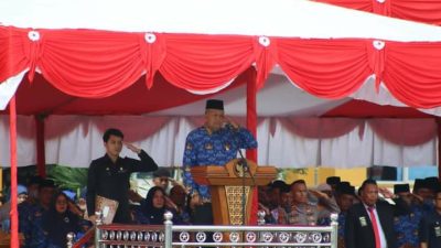Pemkab Pasbar Gelar Upacara Peringatan HUT KORPRI ke-51 dan HUT PGRI ke-77