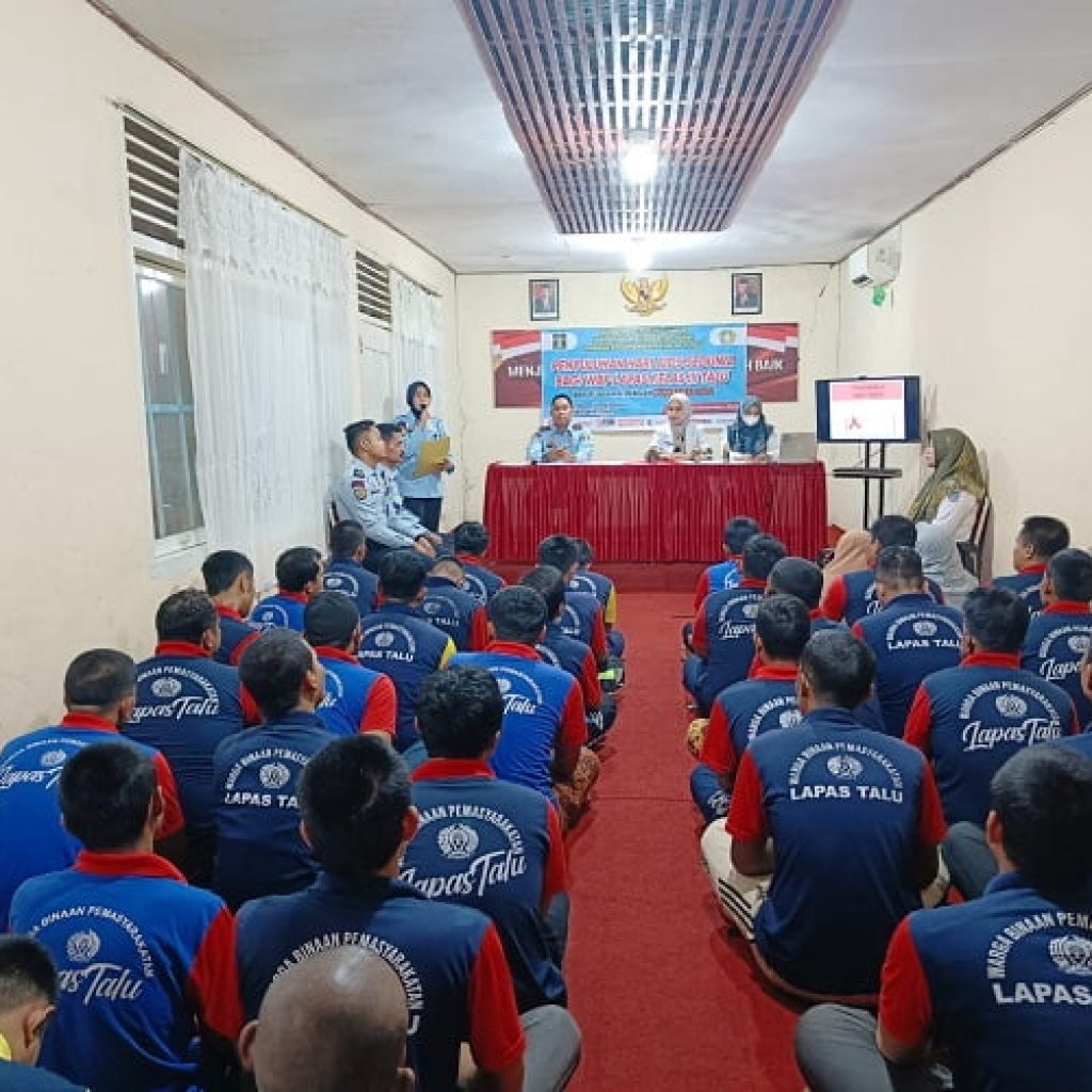 Dalam Rangka Hari AIDS Sedunia Lapas kelas lll Talu Laksanakan Penyuluhan Penyakit Berbahaya HIVAIDS Terhadap Warga Binaan