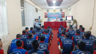 Dalam Rangka Hari AIDS Sedunia Lapas kelas lll Talu Laksanakan Penyuluhan Penyakit Berbahaya HIVAIDS Terhadap Warga Binaan