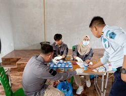 Lembaga Pemasyarakatan (Lapas) Terbuka Kelas IIB Pasaman melakukan Tes Urine kepada Seluruh Petugas dan Warga Binaan