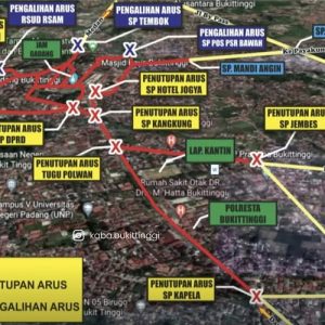 Menjelang Malam Tahun Baru 2023, Jam Gadang dan Pusat Kota Bukittinggi tidak dapat diakses
