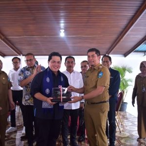 Menteri BUMN Erick Thohir datang ke Kota Sawahlunto