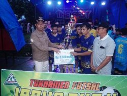 Wakil Bupati Risnawanto Menutup Turnamen Futsal Kampung Lambah IPPKA CUP II